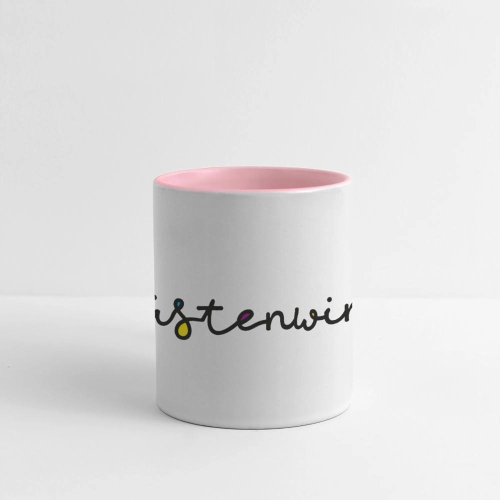 Küstenwind - Panoramatasse - Weiß/Pink