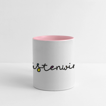Küstenwind - Panoramatasse - Weiß/Pink
