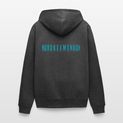 Nordseemensch - Herren Premium Kapuzenjacke - Anthrazit meliert