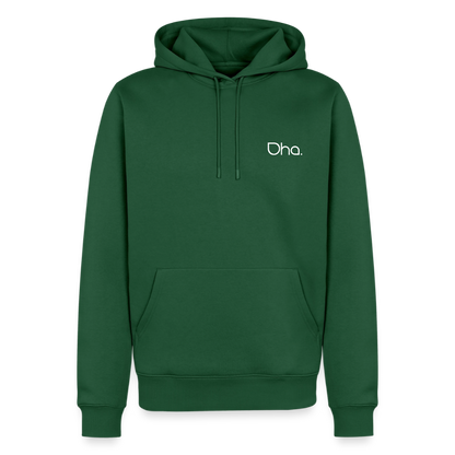 Oha (weiß) - Herren Premium Hoodie - Flaschengrün