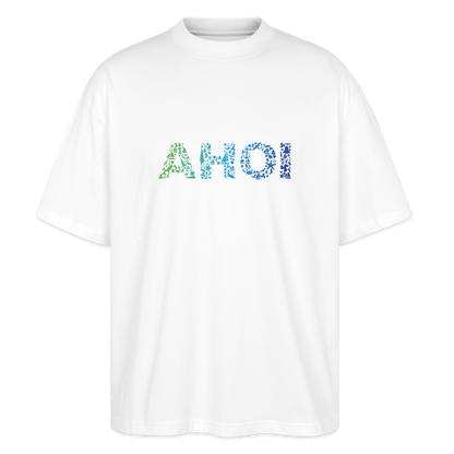 Unisex Oversize Bio-T-Shirt  - Ahoi doodles - Weiß