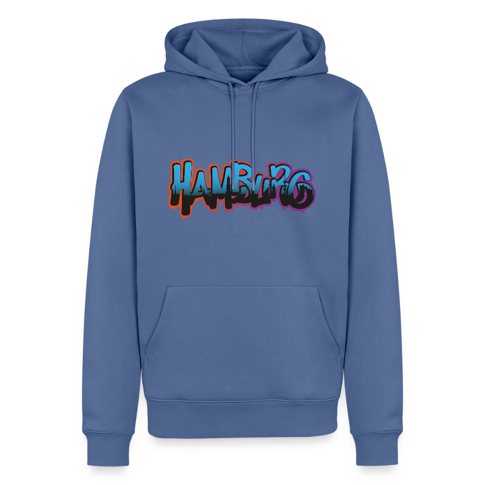 Herren Premium Hoodie - Hamburg - Taubenblau