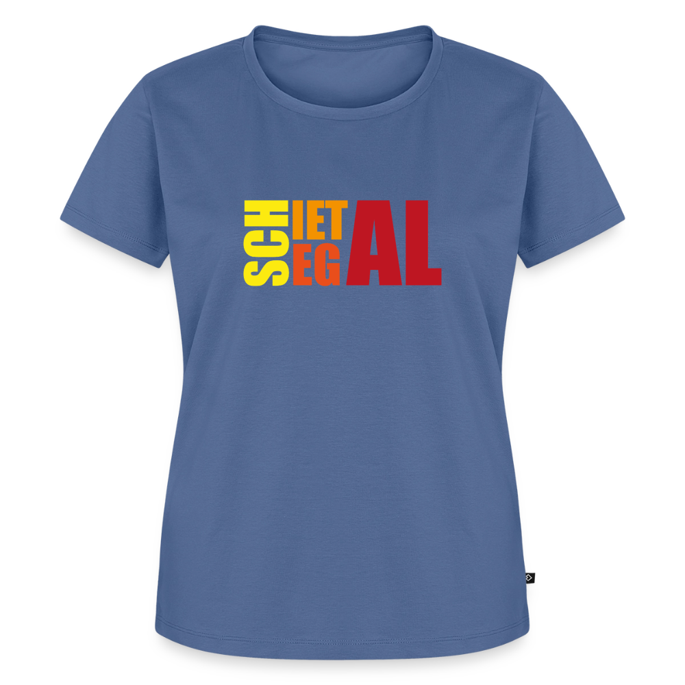 Damen Premium Bio T-Shirt - Schietegal - Taubenblau