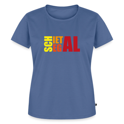 Damen Premium Bio T-Shirt - Schietegal - Taubenblau