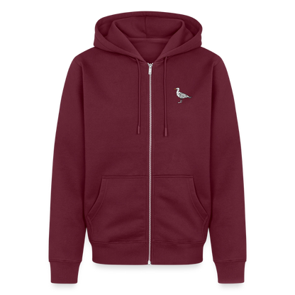 Möwe - Herren Premium Kapuzenjacke - Burgunderrot