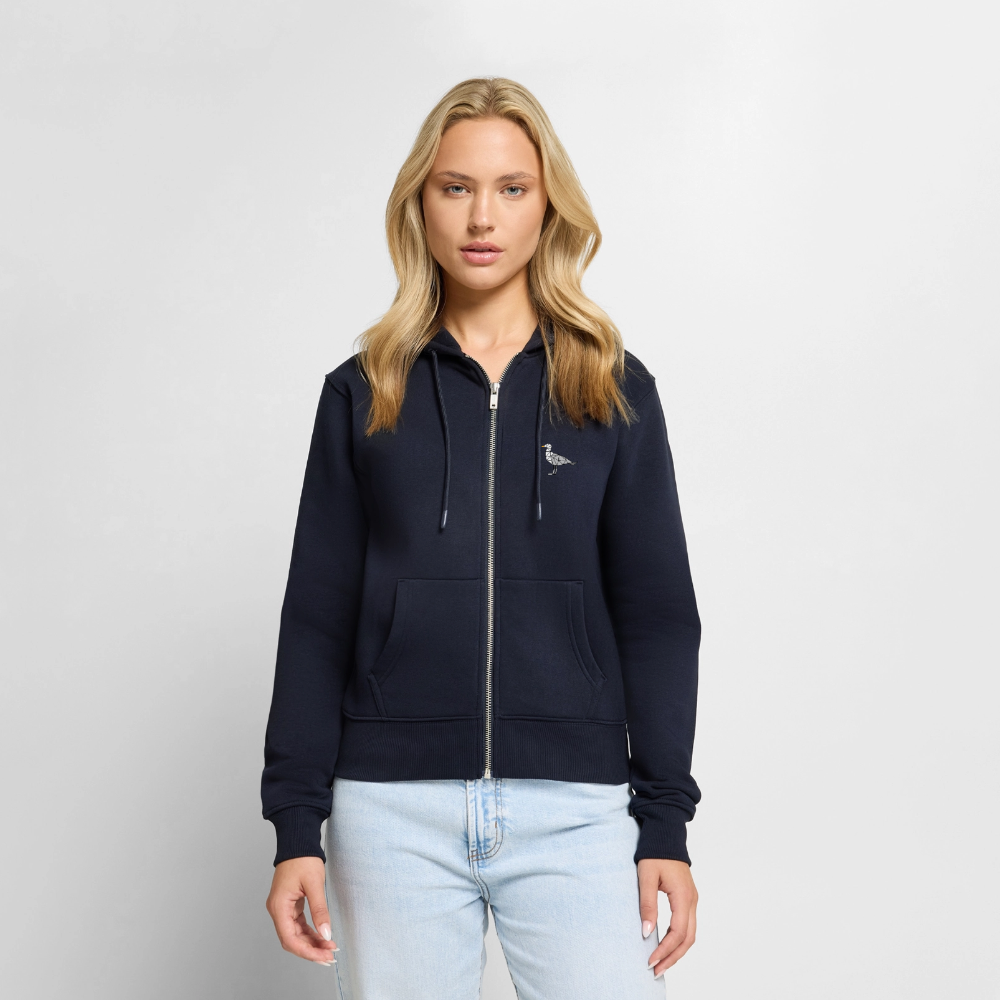 Möwe - Damen Premium Kapuzenjacke - Navy