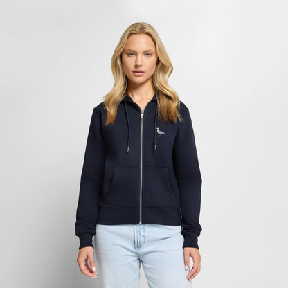 Möwe - Damen Premium Kapuzenjacke - Navy