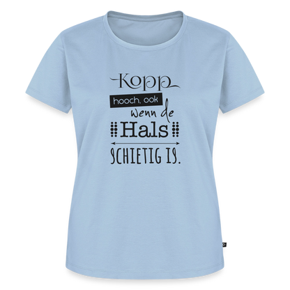 Damen Premium Bio T-Shirt - Kopp hooch - Hellblau