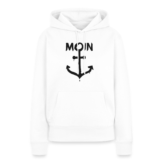 Damen Premium Hoodie - Moin Anker - Weiß