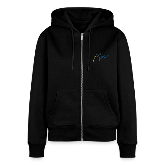 Frauen Premium Kapuzenjacke - Meer - Schwarz