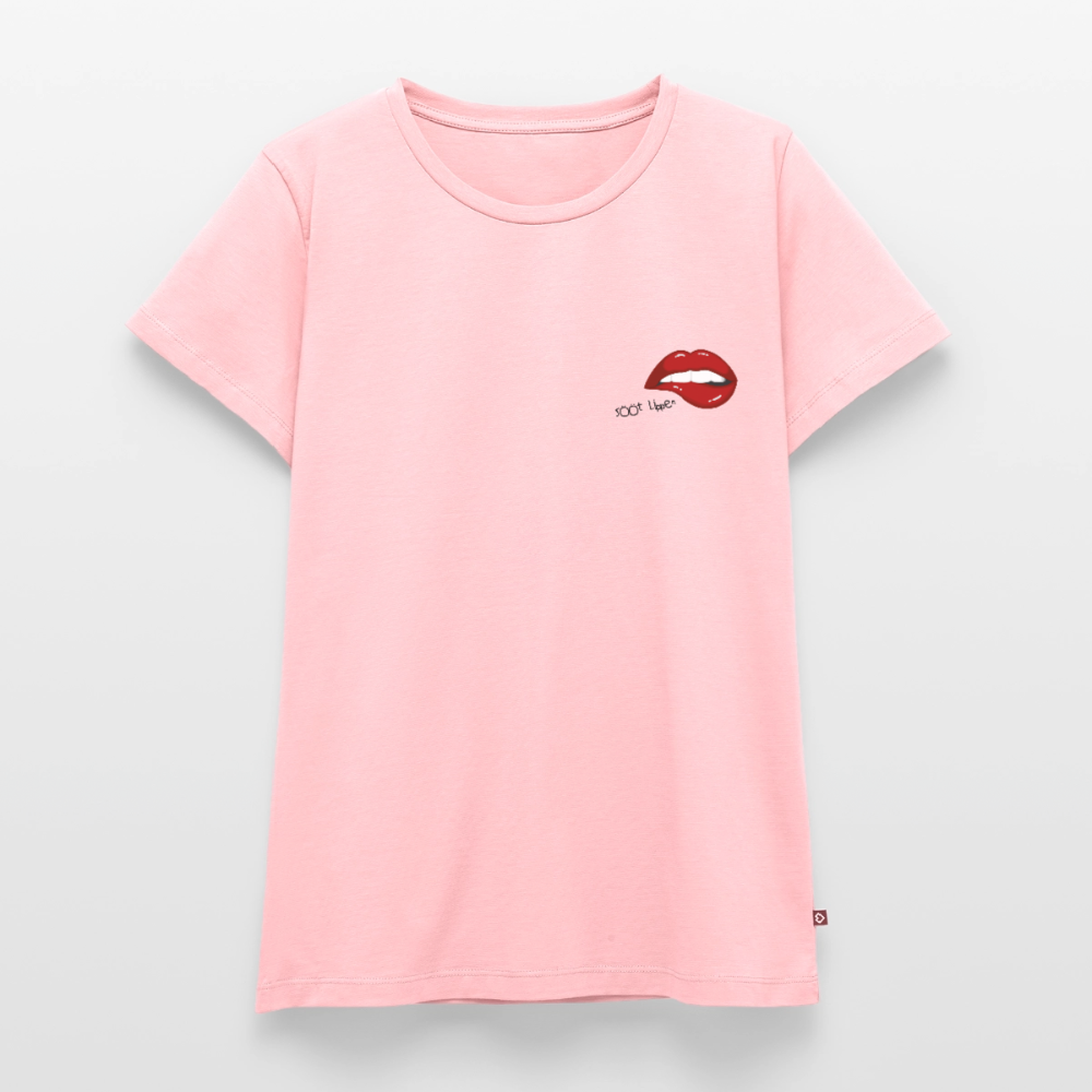 Damen Premium Bio T-Shirt - sööt Lippen - Rosa