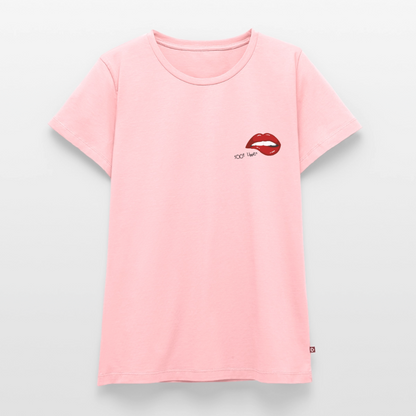 Damen Premium Bio T-Shirt - sööt Lippen - Rosa