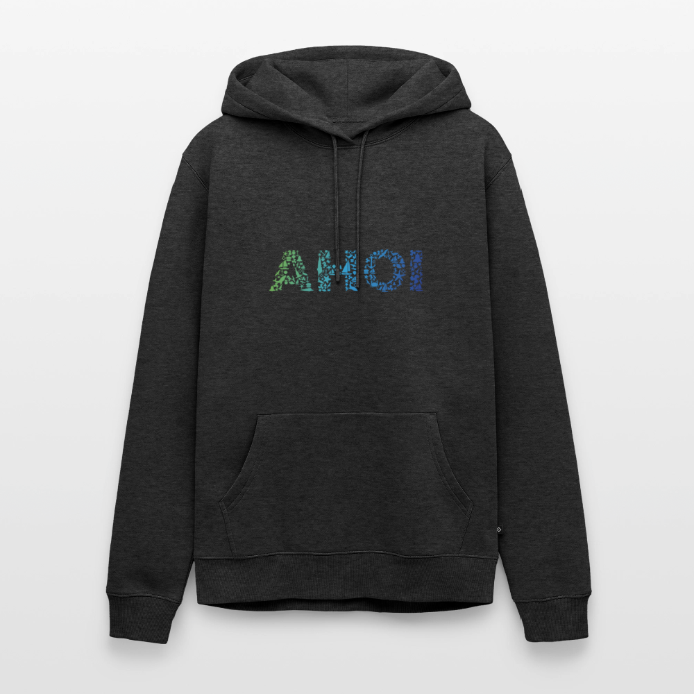 Herren Premium Hoodie - Ahoi doodles - Anthrazit meliert
