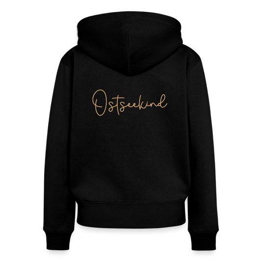Frauen Premium Kapuzenjacke - Ostseekind - Schwarz