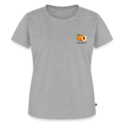 Damen Premium Bio T-Shirt - Plüschappel - Grau meliert