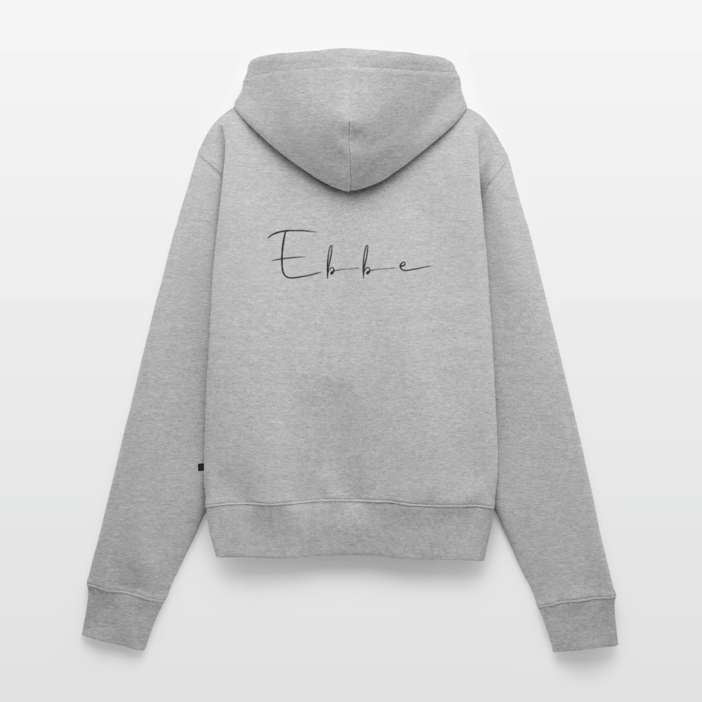 Ebbe - Damen Premium Kapuzenjacke - Grau meliert