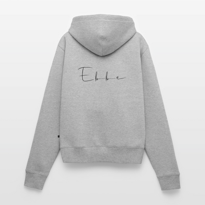 Ebbe - Damen Premium Kapuzenjacke - Grau meliert
