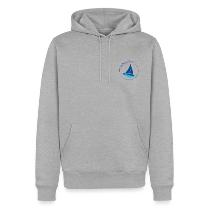 Herren Premium Hoodie - Küstenglück - Grau meliert