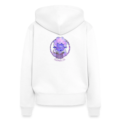 Frauen Premium Kapuzenjacke - Eigenwollig - Weiß