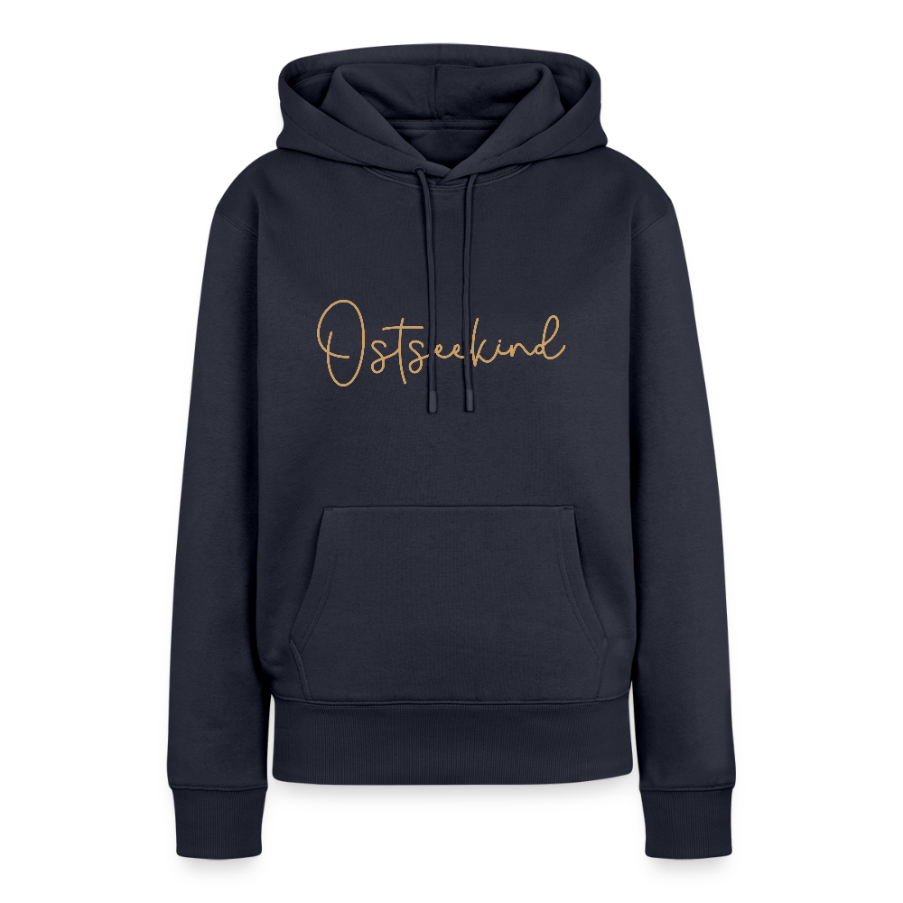 Damen Premium Hoodie - Ostseekind - Navy