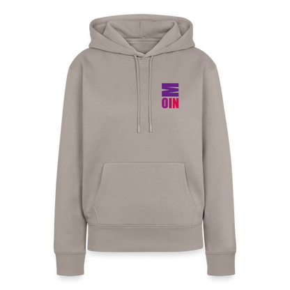 Frauen Premium Hoodie - Moin - Taupe