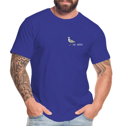 Männer Premium Bio T-Shirt - de mövv (weiss) - Königsblau