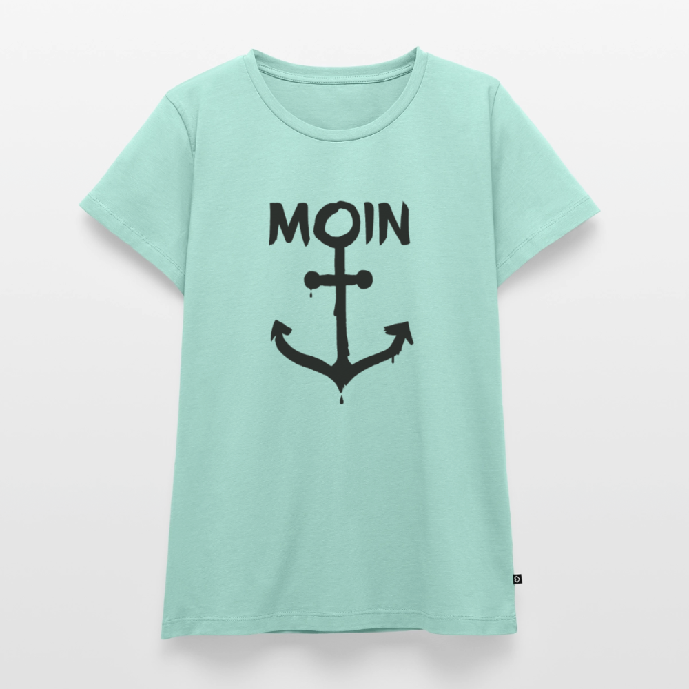 Damen Premium Bio T-Shirt - Moin Anker - Mint 