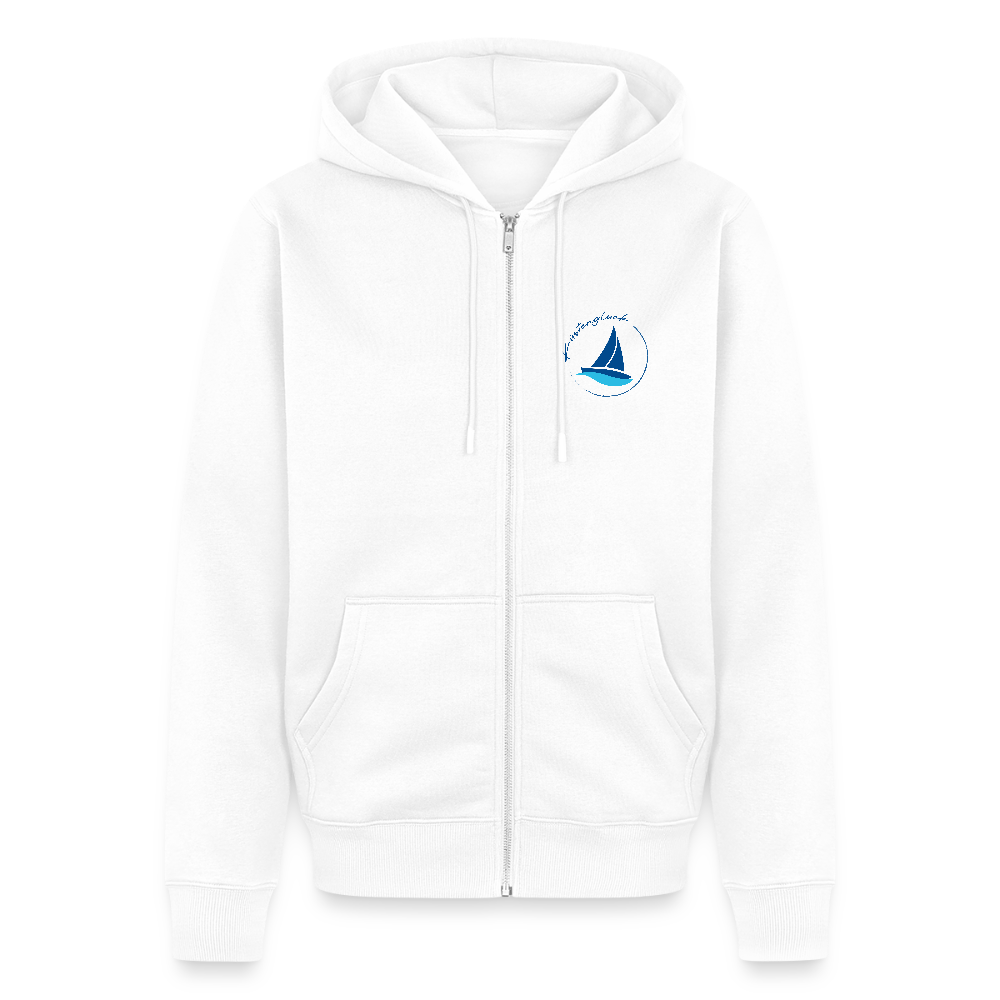 Herren Premium Kapuzenjacke - Küstenglück - Weiß