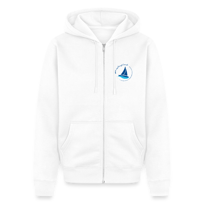 Herren Premium Kapuzenjacke - Küstenglück - Weiß