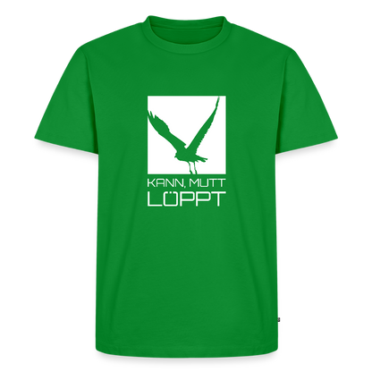 Herren Premium Bio T-Shirt - kann, mutt, löppt (weiss) - Grün