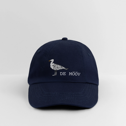 Baseballkappe - de Mööv (weiss) - Blau/Blau