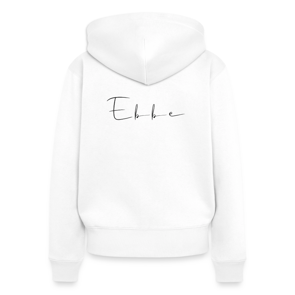 Ebbe - Damen Premium Kapuzenjacke - Weiß