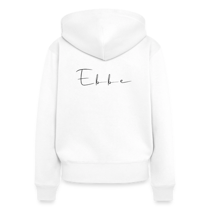 Ebbe - Damen Premium Kapuzenjacke - Weiß
