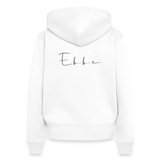 Ebbe - Damen Premium Kapuzenjacke - Weiß