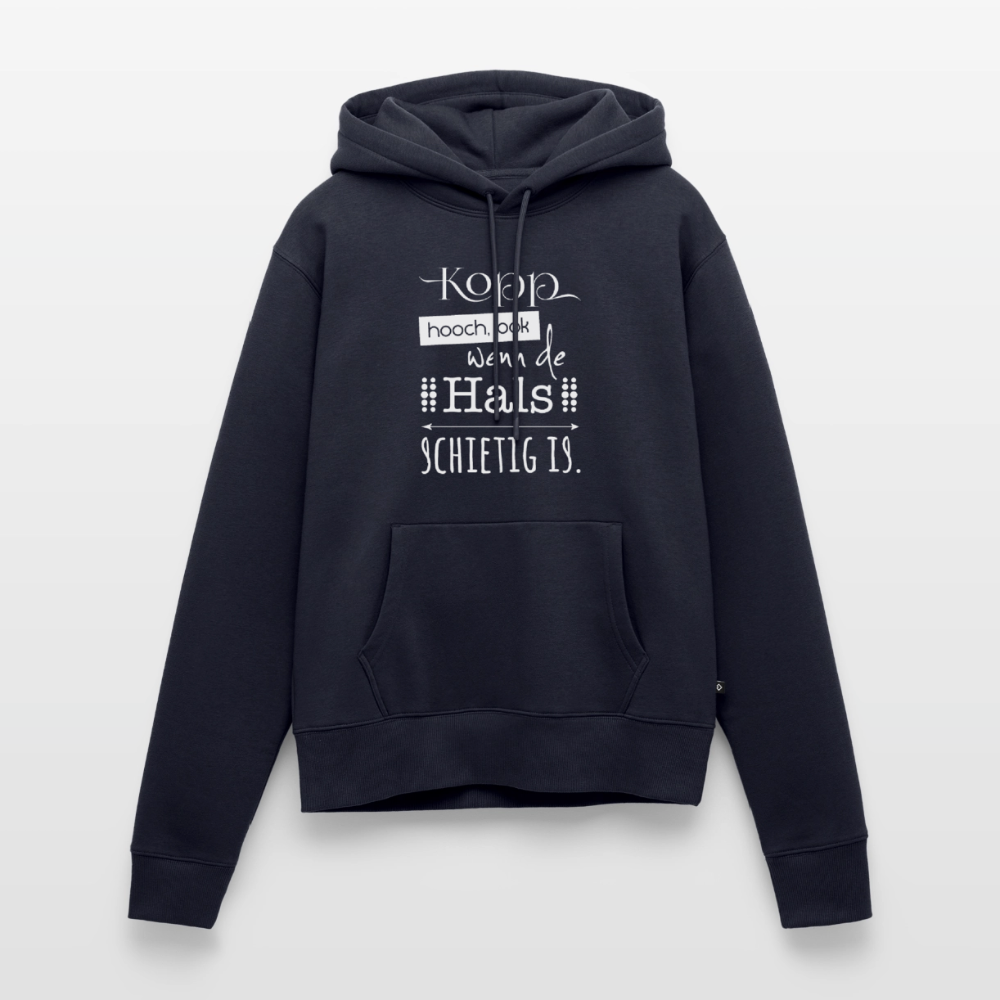 Damen Premium Hoodie - Kopp hooch (weiss) - Navy