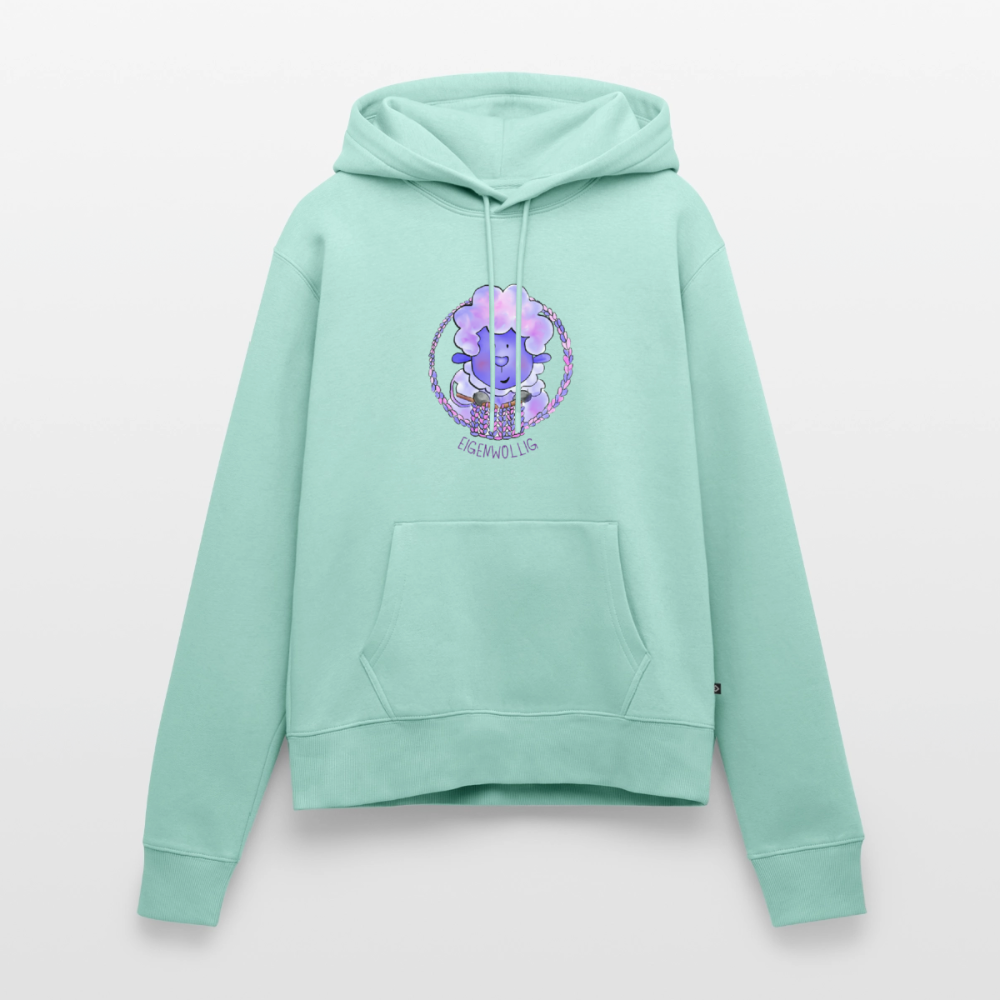 Frauen Premium Hoodie - Eigenwollig - Mint 