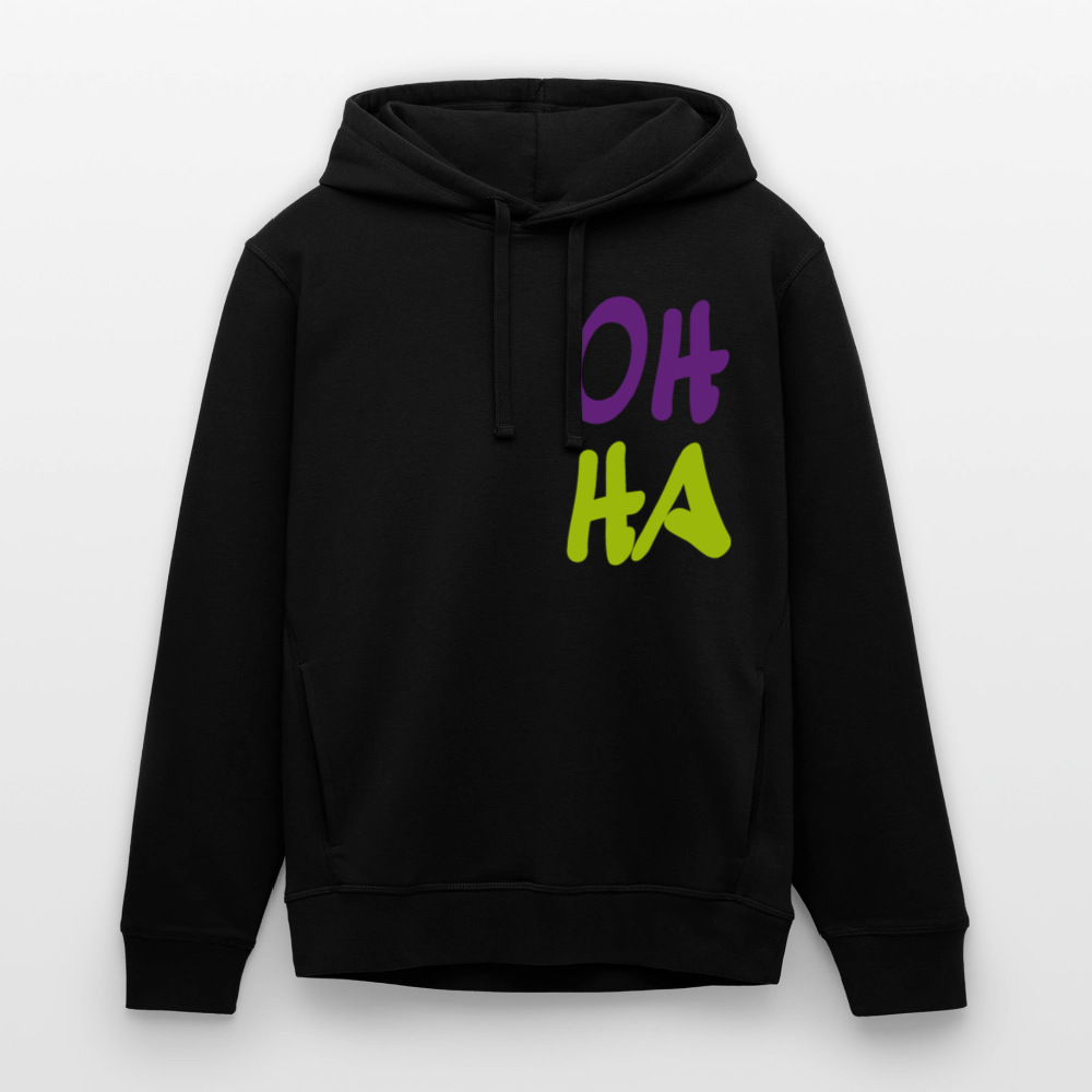 Unisex Bio-Hoodie von - Oh ha - Schwarz