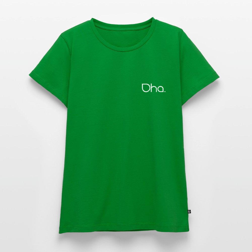 Oha (weiß) - Damen Premium Bio T-Shirt - Grün