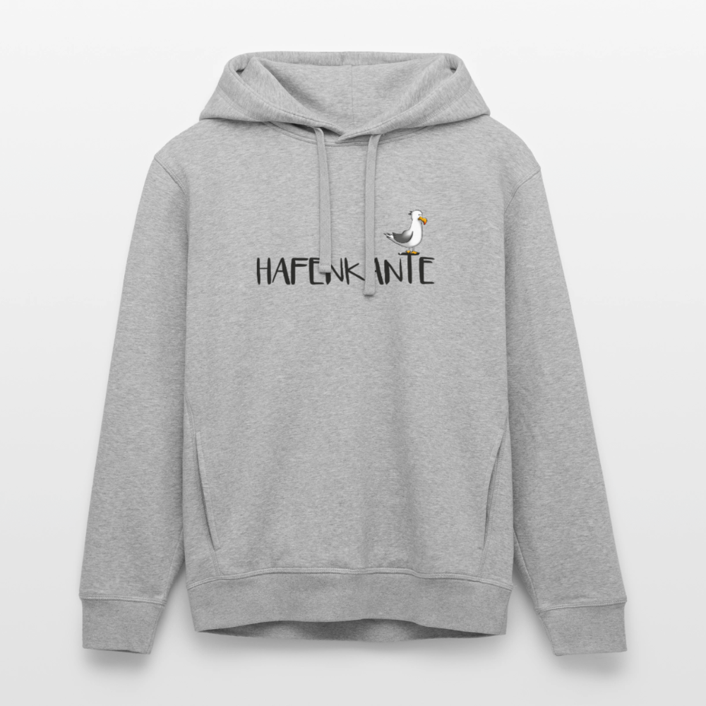 Hafenkante - Unisex Bio-Hoodie - Grau meliert