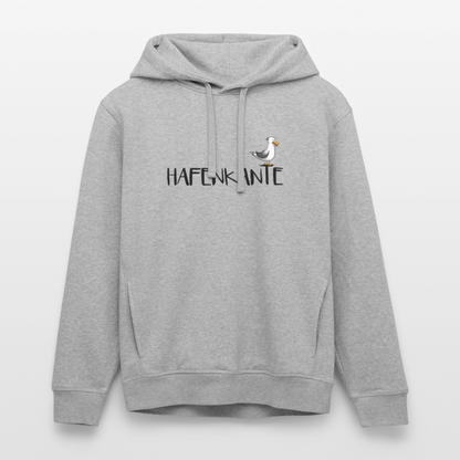 Hafenkante - Unisex Bio-Hoodie - Grau meliert