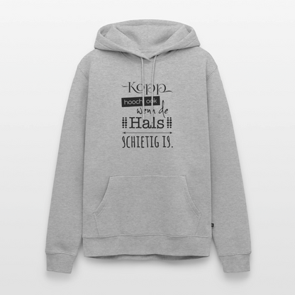Herren Premium Hoodie - Kopp hooch - Grau meliert
