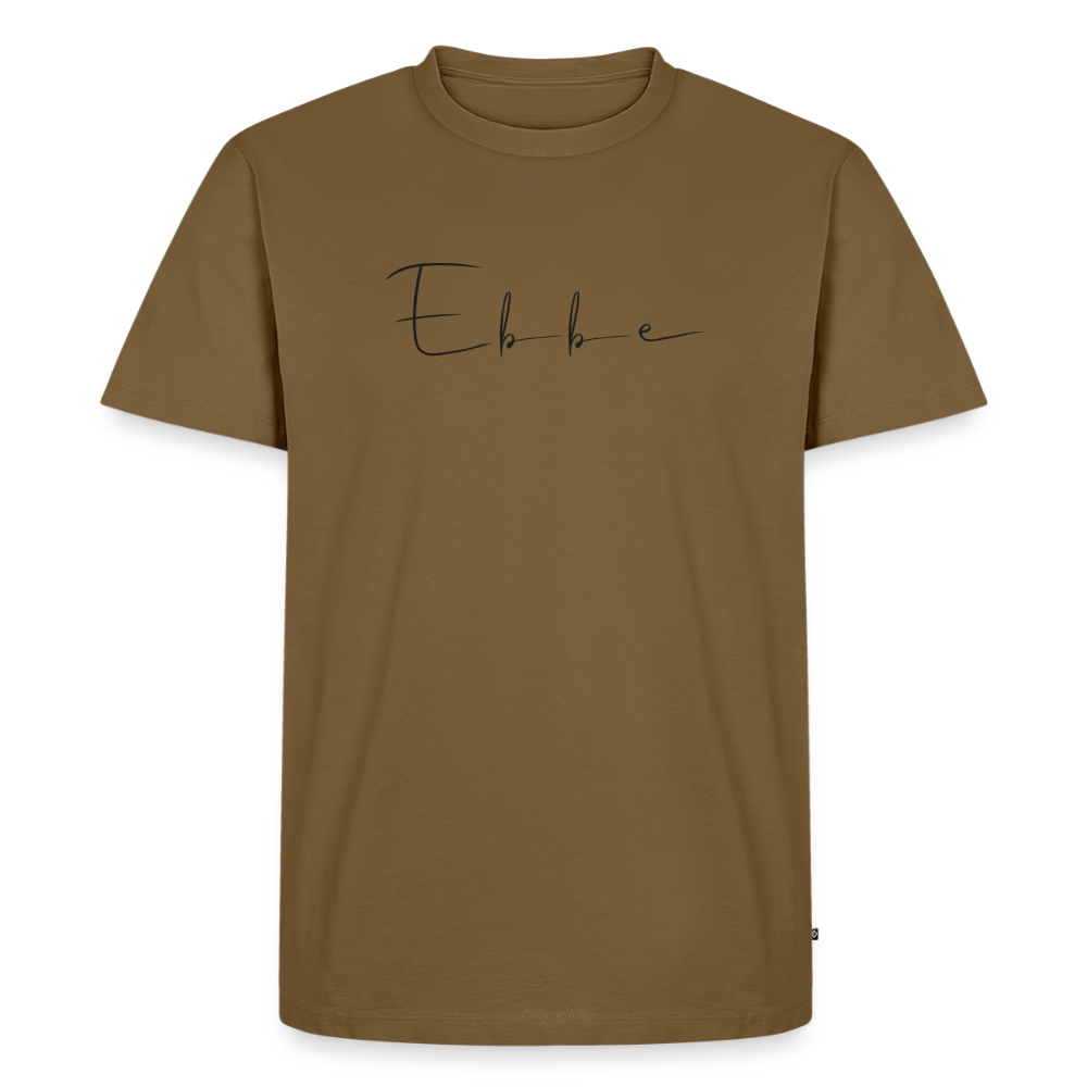 Ebbe - Herren Premium Bio T-Shirt - Nussbraun