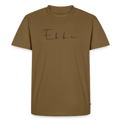 Ebbe - Herren Premium Bio T-Shirt - Nussbraun