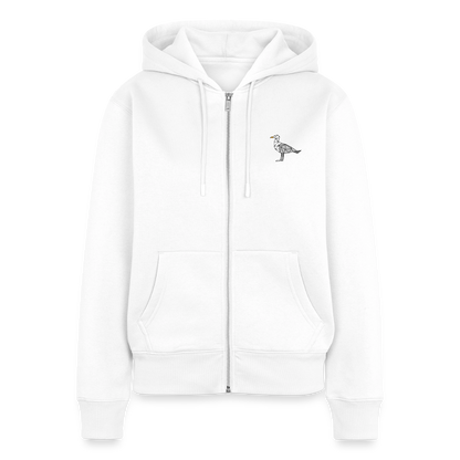 Möwe - Damen Premium Kapuzenjacke - Weiß