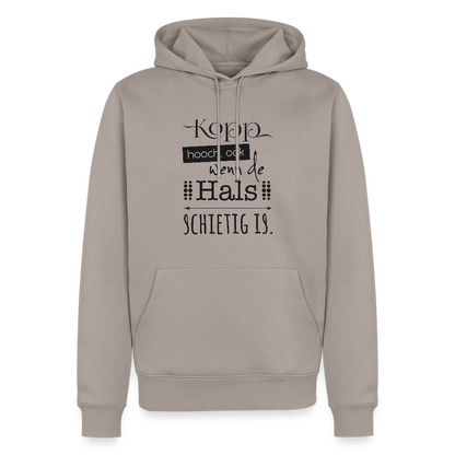 Herren Premium Hoodie - Kopp hooch - Taupe