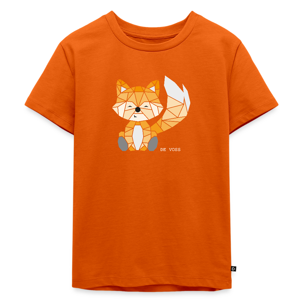 Kinder Premium T-Shirt - De Voss (weiss) - Orange 