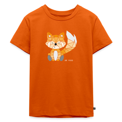 Kinder Premium T-Shirt - De Voss (weiss) - Orange 