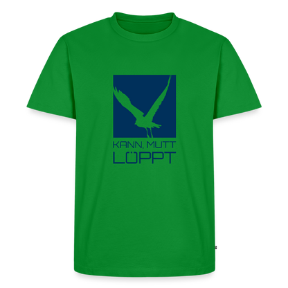 Herren Premium Bio T-Shirt - kann, mutt, löppt - Grün