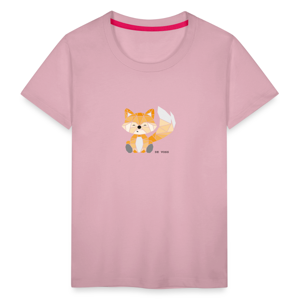 Kinder Premium T-Shirt - De Voss - Hellrosa