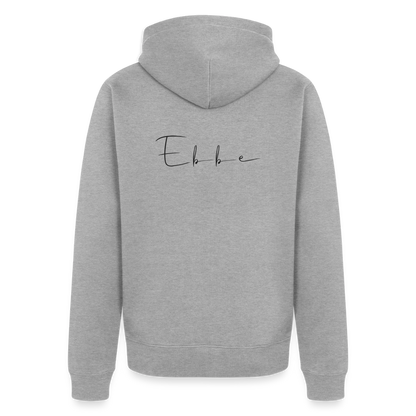 Ebbe - Herren Premium Kapuzenjacke - Grau meliert
